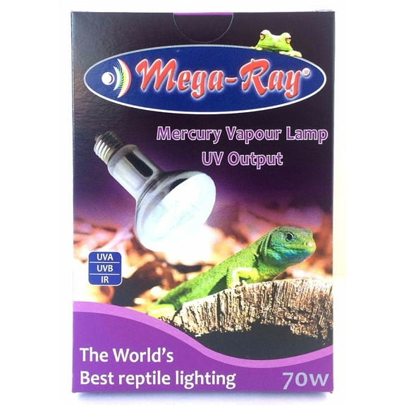 Mega-Ray Mercury Vapor Bulb - 70 Watts - Smallest UV Vapor Bulb On The Planet
