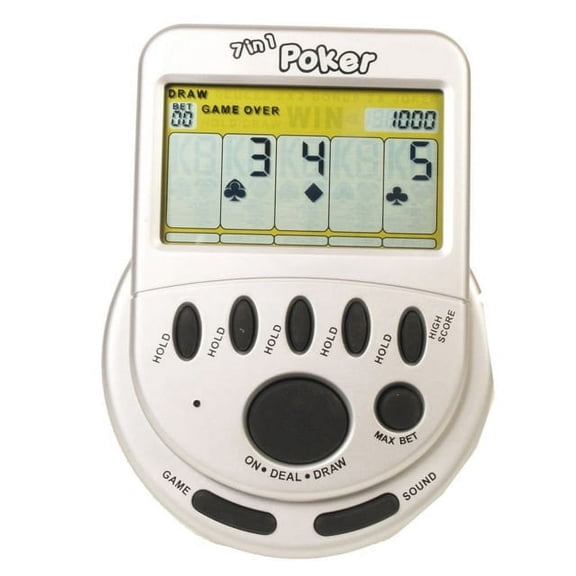 Mega Screen 7 in 1 Handheld Poker Game - John Hansen