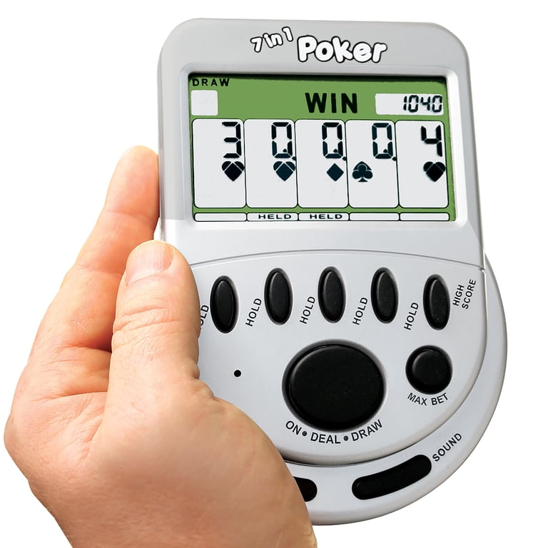 John N Hansen Co, Mega Screen Electronic Poker Game, 7-in-1