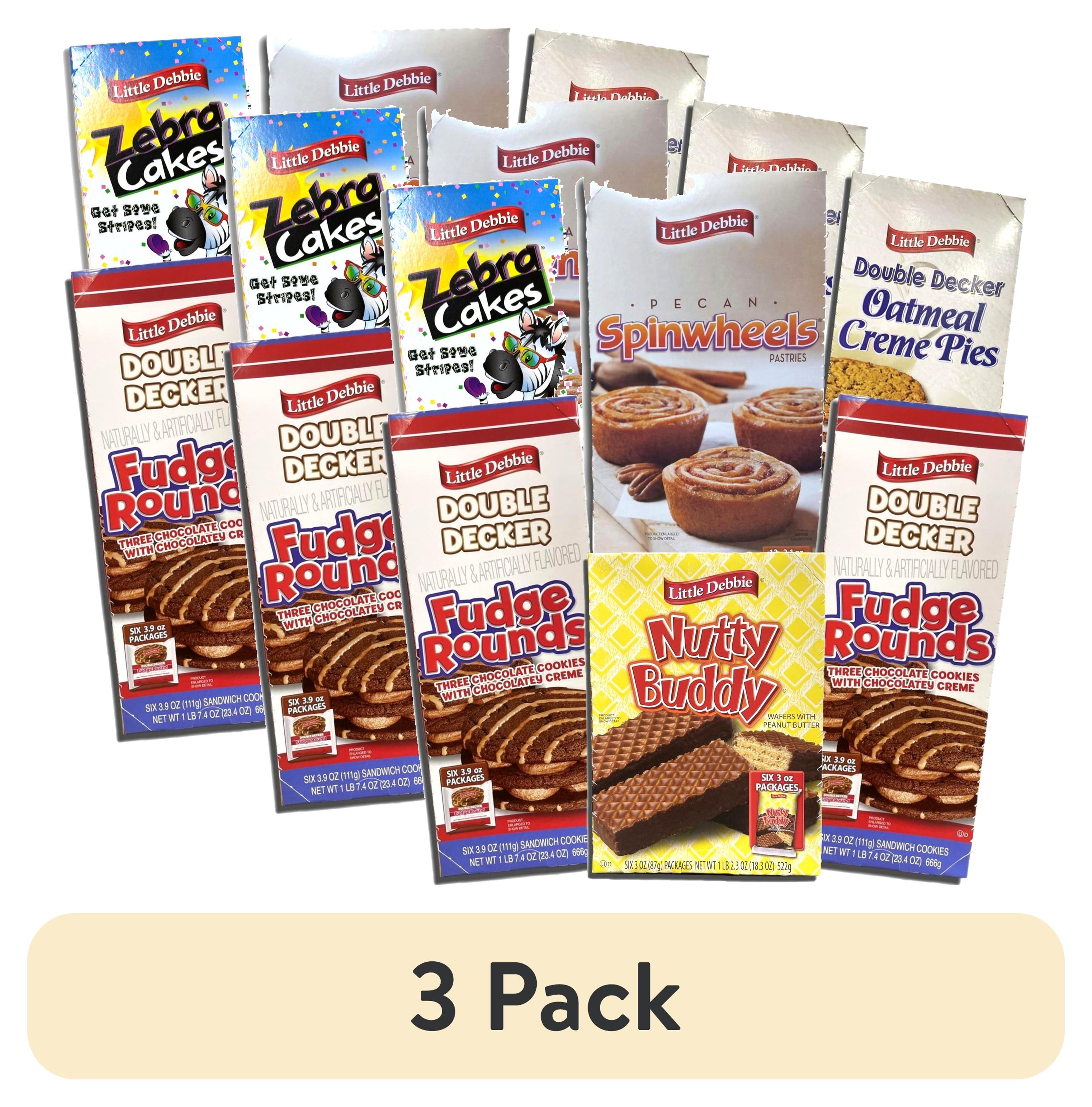 (3 pack) Mega Single Serve Sized Debbie Cakes Variety Packs 6 Treats