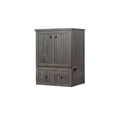 thumbnail image 1 of Mega Solutions Murphybedz Tuscany Murphy Cabinet Chest Bed with Charging Station 6 Inch, Single (Galaxy Grey), 1 of 8