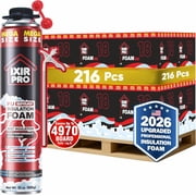 Mega Spray Foam Insulation 216 Pcs 12 Boxes x 18 Pcs Expanding Sealant, Closed Cell High Density Spray Foam for Heat Acoustic Insulation, Each Can 30 oz/ 850g
