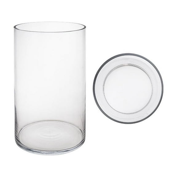 Mega Vases - 6" x 10" Cylinder Glass Vase - Set of 6, Clear