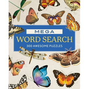 Mega Word Search: 300 Awesome Puzzles, (Paperback)