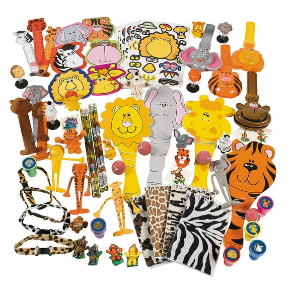 Mega Zoo Animal Assortment (250Pc) - Party Favors - 250 Pieces