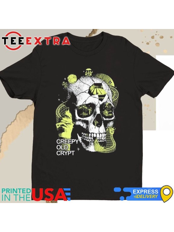 Mega64 Creepy Old Crypt Short Sleeve Shirt Size S-3XL