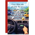 thumbnail image 1 of MegaCalendars Funny Birthday Greeting Card, "Young and Fun" Humorous Message, 5.3 x 8 Inch, Made in USA, 1 of 5