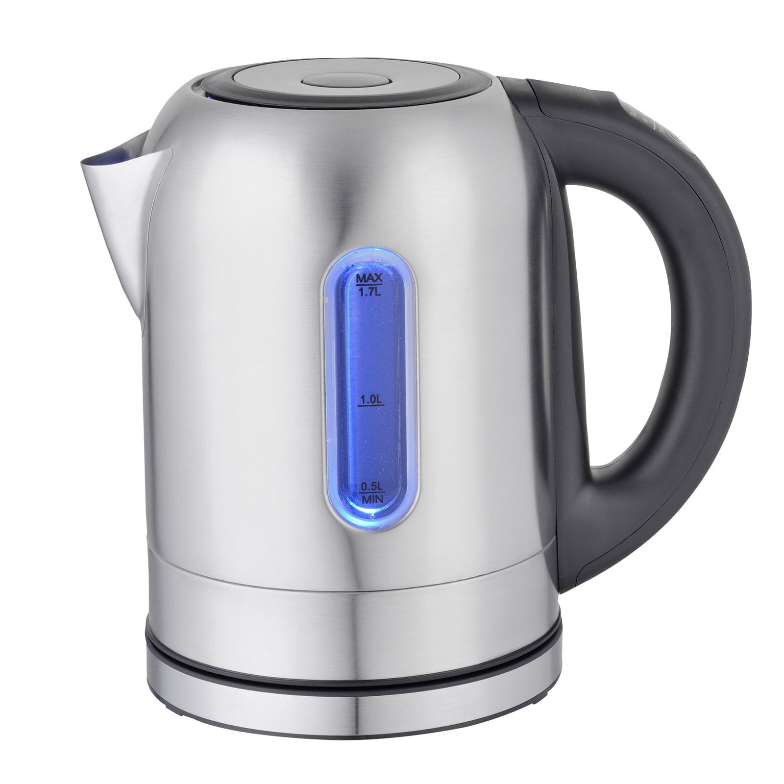 Pohl Schmitt 1.7L Electric Kettle with Upgraded Stainless Steel Filter, Inner Lid & Bottom, Glass Water Boiler & Tea Heater with LED, Cordless, Auto