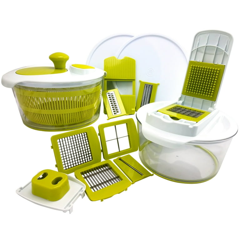 MegaChef 10-in-1 Multi-Use Kitchen Machine: Salad Spinner, Slicer MegaChef 10-in-1 Multi-Use Kitchen Machine: Salad Spinner, Slicer