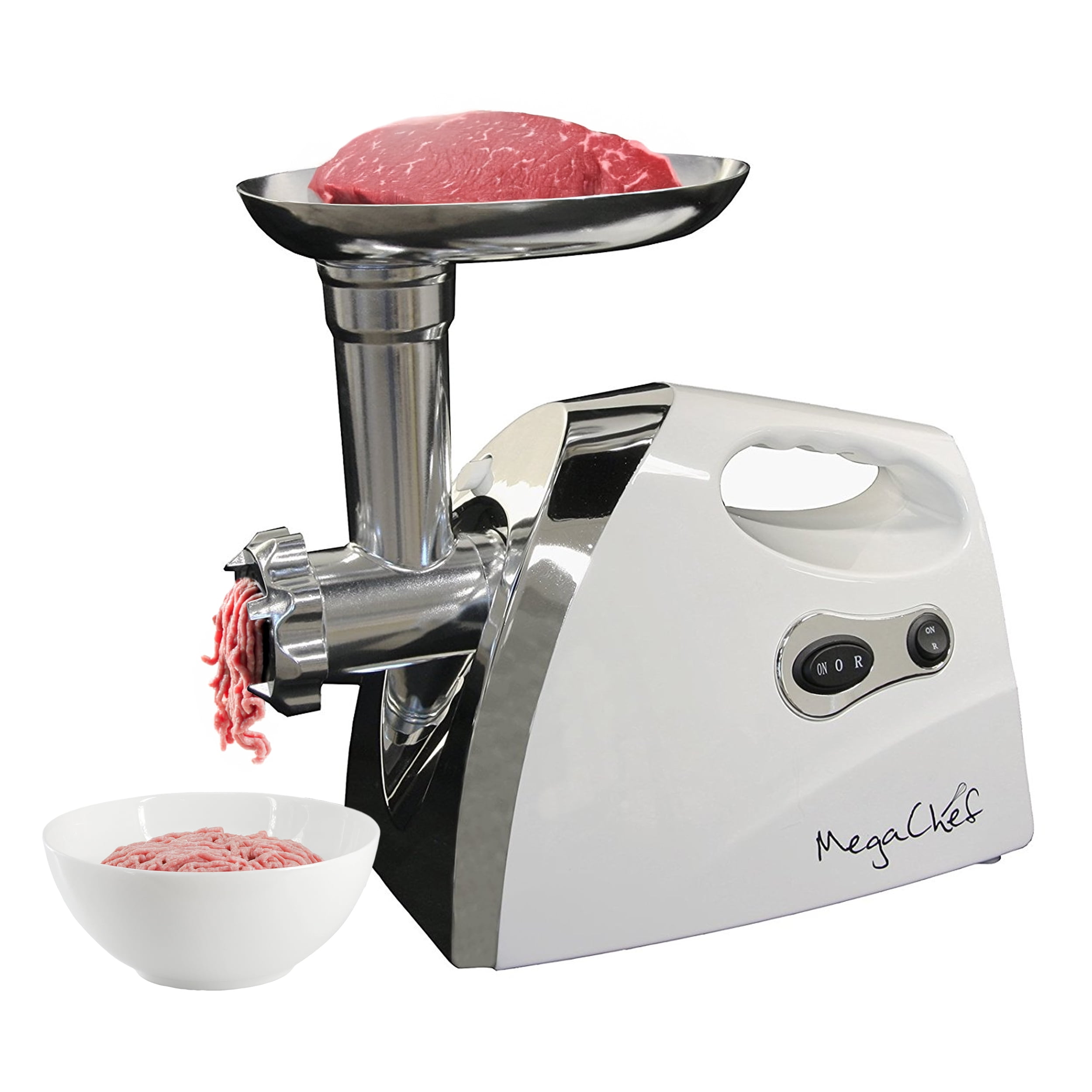 MegaChef 1200 Watt Powerful Automatic Meat Grinder for Household