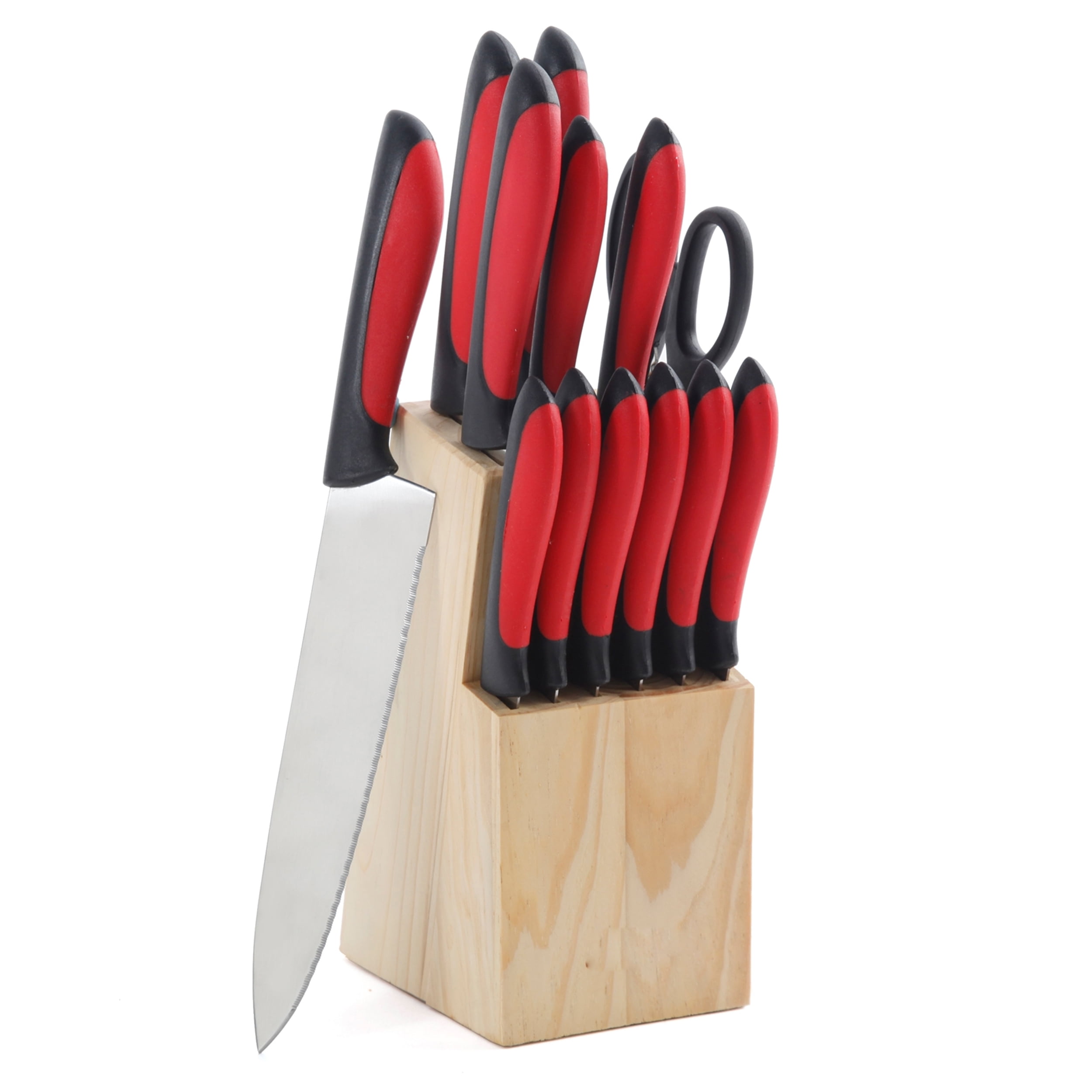 McCook MC35 11-Piece Kitchen Cutlery Knife Block Set with Built-in