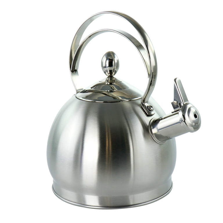 MegaChef 2.8 Liter Round Stovetop Whistling Kettle in  STOVE TOP WHISTLING KETTLE main image 0