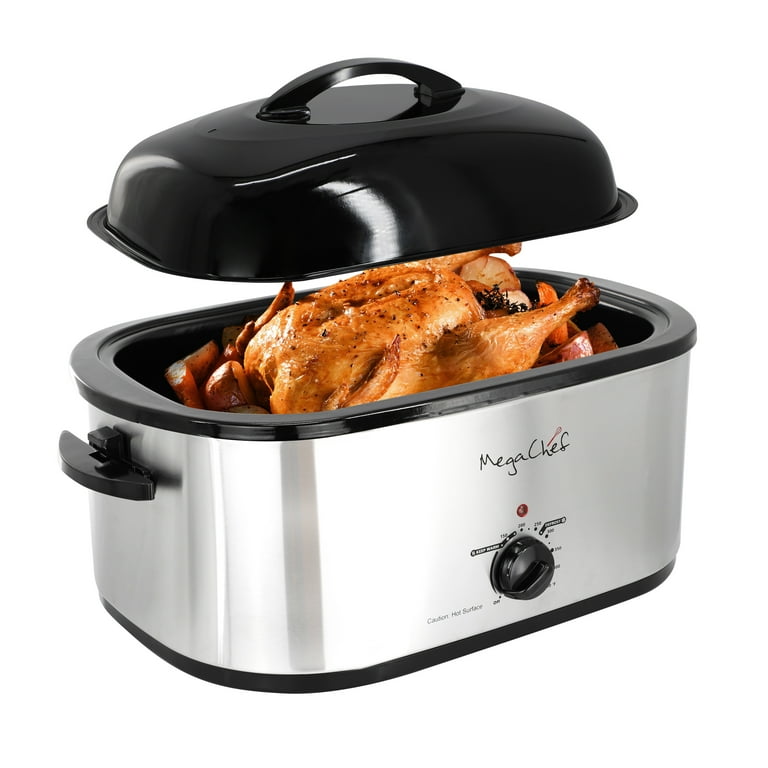 7.5 Qt. Stainless Steel Slow Cooker with 3 Crocks and Keep Warm Setting 7.5 Qt. Stainless Steel Slow Cooker with 3 Crocks and Keep Warm Setting