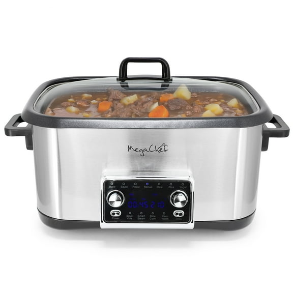 MegaChef 8 Quart 12-in-1 Deluxe Multi Cooker with Sous Vide and Multi-Functions