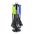 thumbnail image 1 of MegaChef Assorted Color 7 Piece Nylon Cooking Utensils, 1 of 3