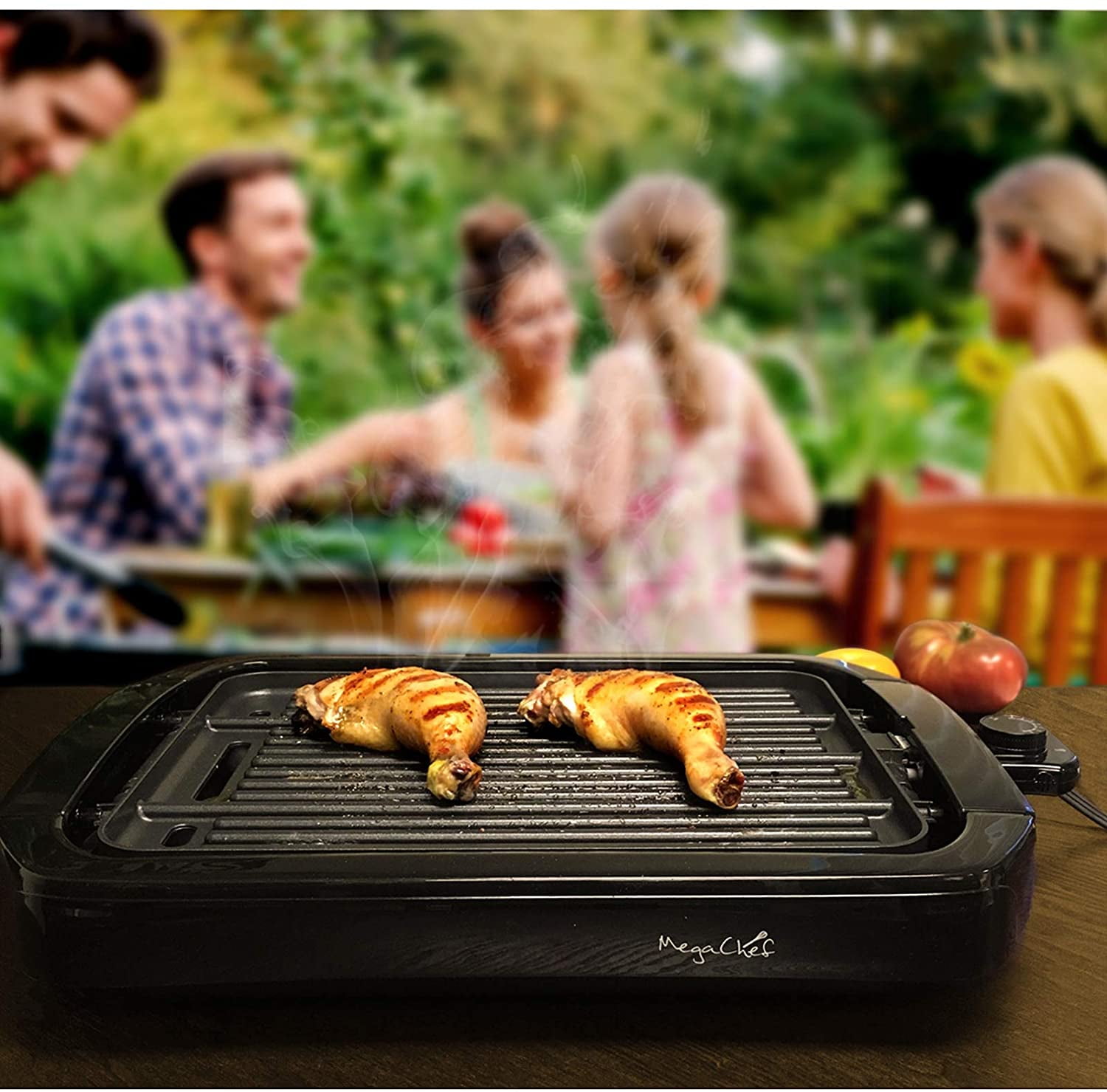 MegaChef Dual Surface Reversible Indoor Grill and Griddle - Walmart.com