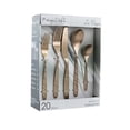 thumbnail image 1 of Megachef MCFW-LA VAGUE-MATTEROSEGOLD 20 Piece La Vague Flatware Utensil Set with Stainless Steel Silverware Metal Service, Matte Rose Gold, 1 of 7