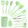 thumbnail image 1 of MegaChef Mint Green 12 Piece Silicone Cooking Utensils, 1 of 7