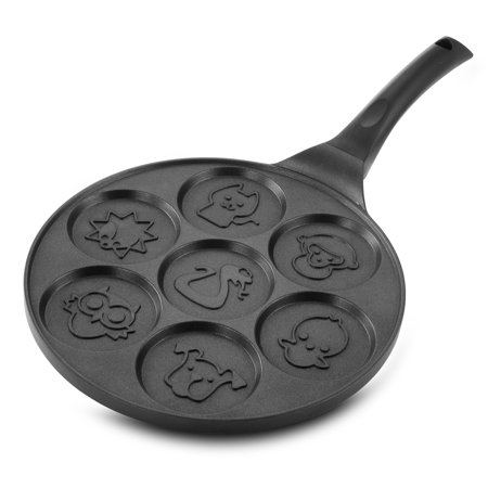 MegaChef Pancake Griddle Fun Animal Design 10.5 Inch Nonstick Pancake Maker Pan with Cool Touch Handle