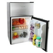 MegaChef Reversible Door Swing Refrigerators, Stainless Steel, 3.2 cu ft