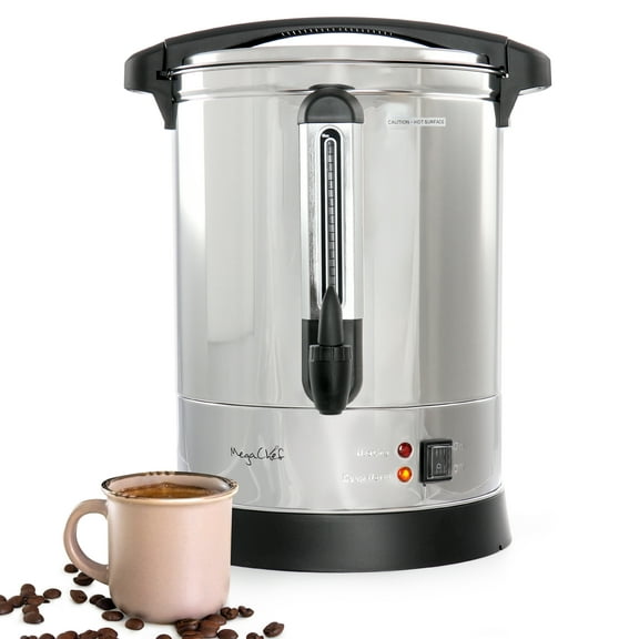 MegaChef Stainless Steel Coffee Urn - 100 Cups