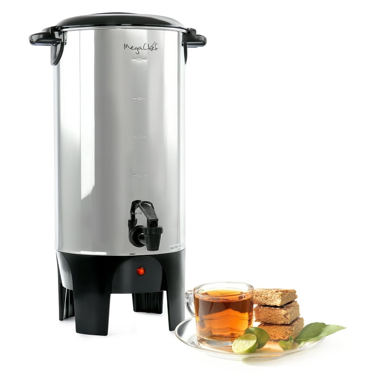 50-Cup Percolating Urn, Stainless Steel 50-Cup Percolating Urn, Stainless Steel