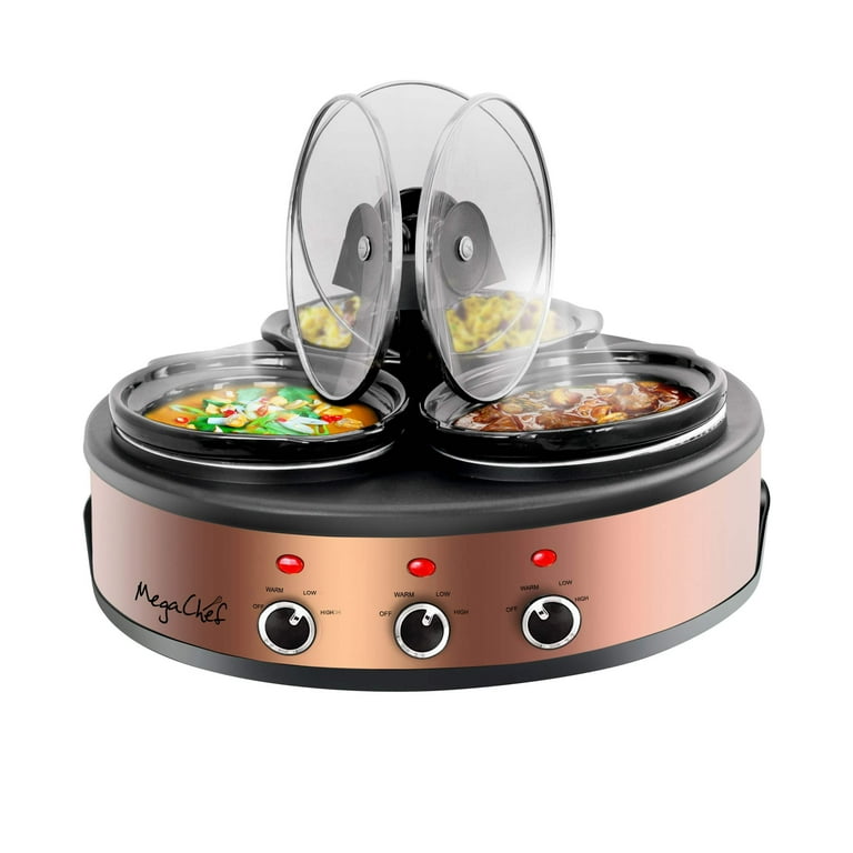 4.5 qt. Copper Slow Cooker and Warming Tray 4.5 qt. Copper Slow Cooker and Warming Tray