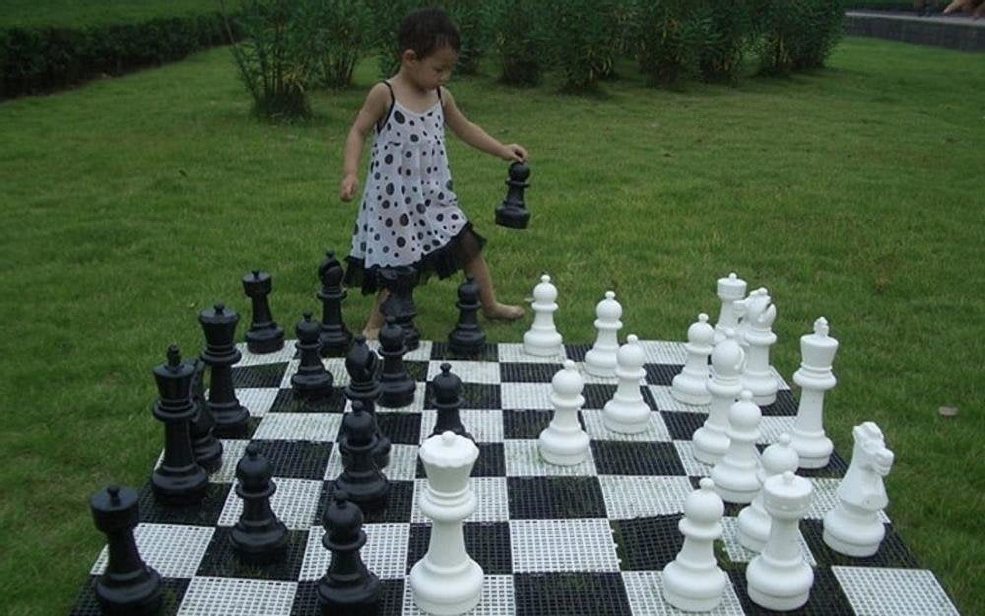 MegaChess 12 Inch Plastic Giant Chess Set With Plastic Board
