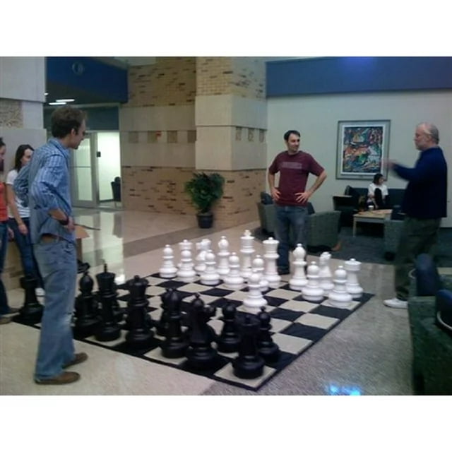 MegaChess Giant Games Mega Chess Sets with 25-inch King and Giant Chess Mat