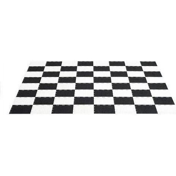 MegaChess Large Chess Game Board - Plastic - Large Size 4 feet 8 inches x 4 feet 8 inches - Compatible with MegaChess 12 Inch and 16 Inch Large Chess Sets and MegaChess 4 Inch Checkers