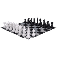 thumbnail interactive-video image 1 of MegaChess Outdoor Chess Set Giant with Nylon Giant Chess Mat, 12-Inch King, 1 of 11