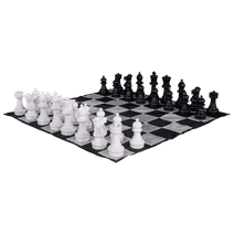 MegaChess Outdoor Chess Set Giant with Nylon Giant Chess Mat, 12-Inch King