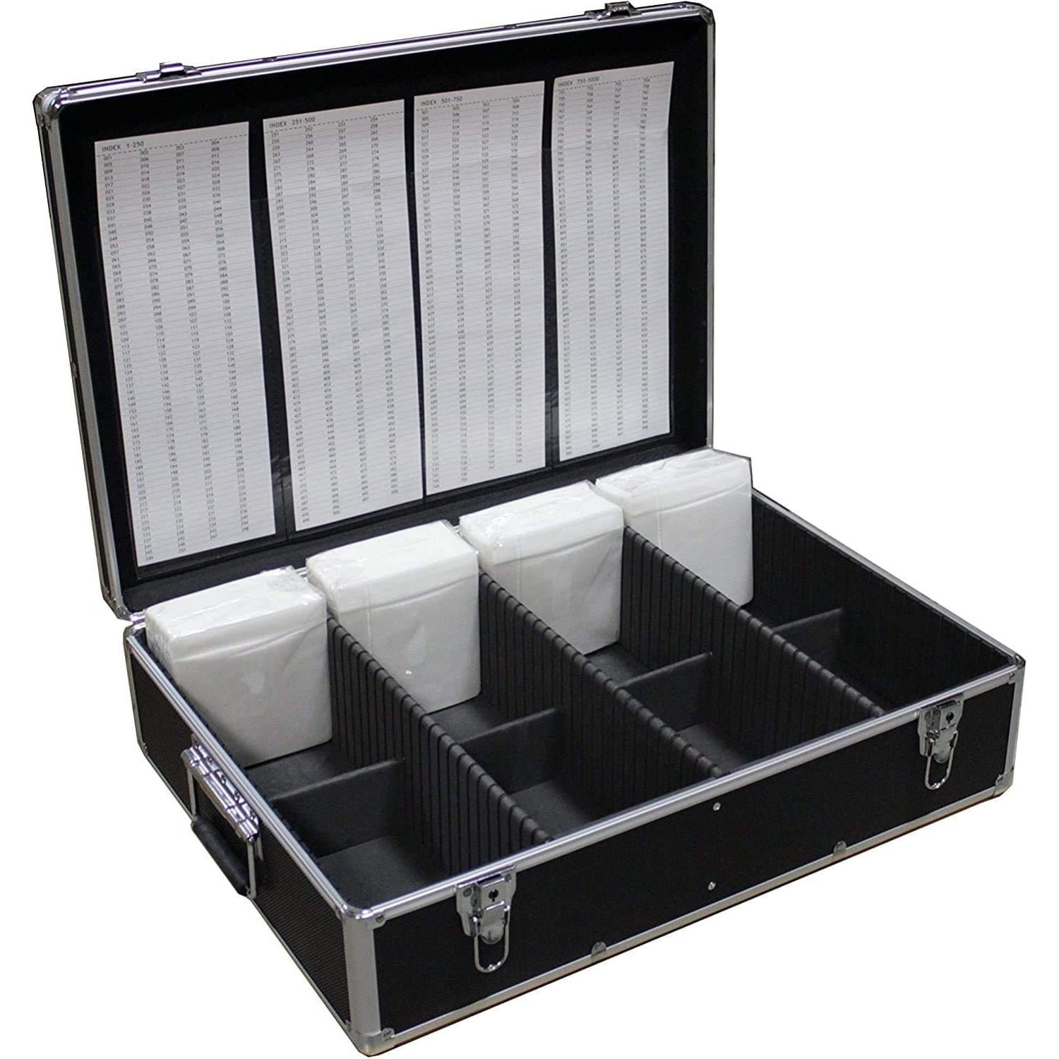 MegaDisc New Aluminum Like CD DVD Storage Case Mess-Free Holds 1000 ...