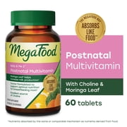 MegaFood Baby & Me 2 Postnatal Multi - Folate, Choline, Iodine, Vitamin D3 - 30 Servings