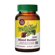 MegaFood Blood Builder - Iron Supplement for Women - Vitamin C & B12 - Vegan - 90 Servings
