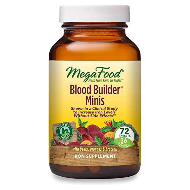 MegaFood, Blood Builder Minis, Daily Iron Supplement and Multivitamin