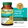 thumbnail image 1 of MegaFood Burp-less Omega 3 Fish Oil, Heart & Brain Support, 180 Softgels, 90 Servings, 1 of 8