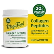 MegaFood Collagen Peptides, Hyaluronic Acid & Vitamin C, Unflavored, 20oz, 28 Servings
