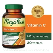 MegaFood Complex C - Vitamin C for Immune Support - Vegan, Gluten-Free - 180 Servings