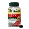 thumbnail image 1 of MegaFood Iron Energy Gummies, Iron Supplement for Women, Men, Teens & Kids with Vitamin B12 & B6, Vitamins, from The Makers of Blood Builder Supplement, Strawberry Flavor, 60 Count, 1 of 10