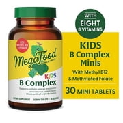 MegaFood Kids B Complex - Supports Cellular Energy with B Vitamins - 30 Mini Tablets
