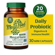 MegaFood MegaFlora Probiotic - Digestive & Immune Support - Vegetarian - 30 Servings