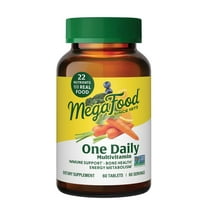 MegaFood One Daily Multivitamin - Immune & Bone Support - Vitamins C & B - 60 Servings