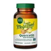 MegaFood Quercetin with Bromelain - Respiratory & Seasonal Immune Support - 30 Servings