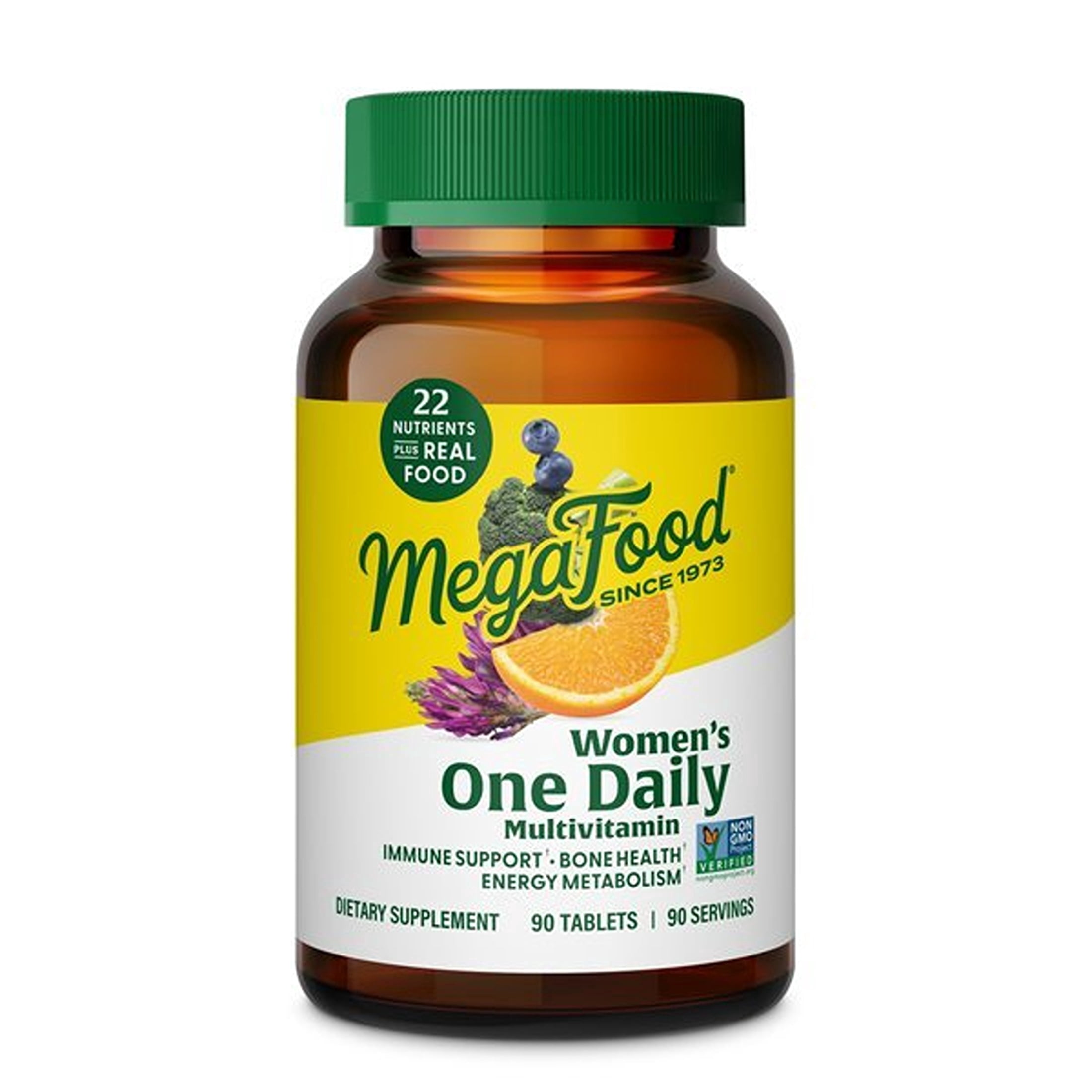 MegaFood Women's One Daily Multivitamin - Iron, B Vitamins, Vitamins C & D3 - 90 Servings