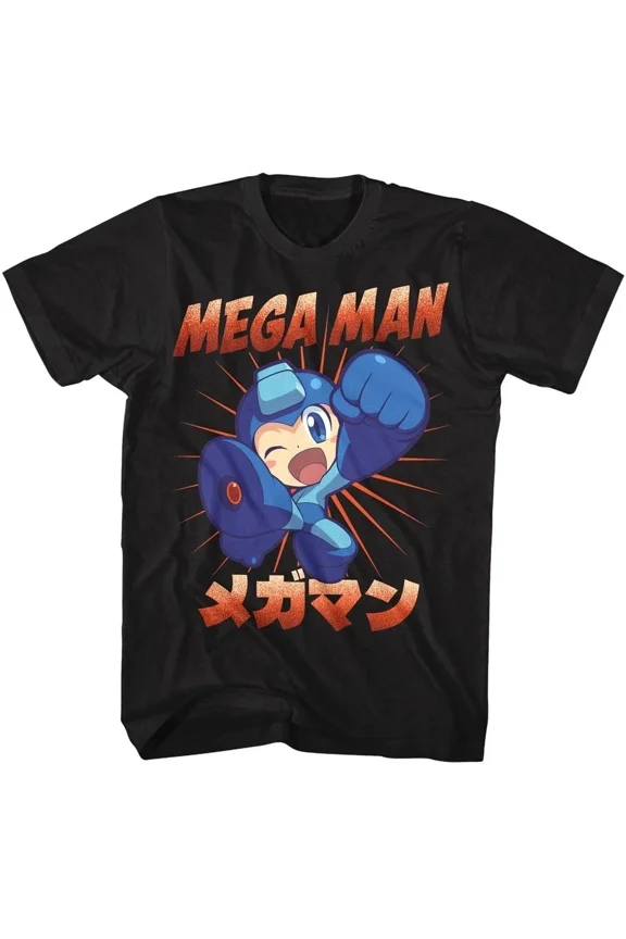 MegaMan Chibi Kick Men's T Shirt