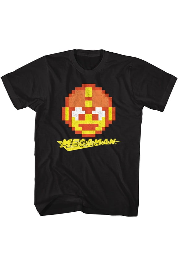Mega Man Mega O Lantern Black Adult T-Shirt S