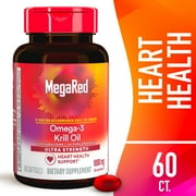 MegaRed 1000mg Ultra Strength Omega-3 Krill Oil, 60 Softgels