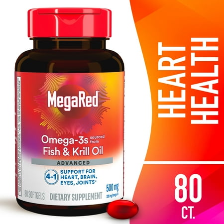 MegaRed Advanced 4in1 500mg, 80 Softgels