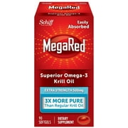 MegaRed Superior Omega-3 Krill Oil Softgels, 500 Mg, 90 Ct